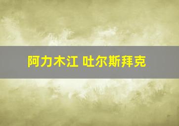 阿力木江 吐尔斯拜克